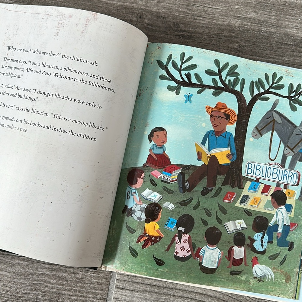 Waiting for the Biblioburro by Monica Brown - Hardcover Illustrated Book - Picture 8 of 8